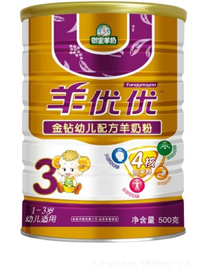 羊優(yōu)優(yōu)金鉆嬰兒配方羊奶粉800g