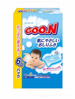 大王嬰兒濕巾70枚盒裝