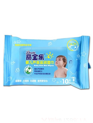 麗寶樂嬰兒蘆薈滋潤濕巾80片裝