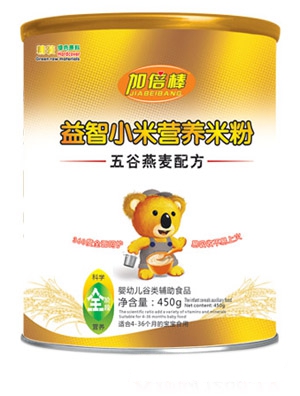 加倍棒強(qiáng)化鈣鐵鋅配方益智小米營(yíng)養(yǎng)米粉