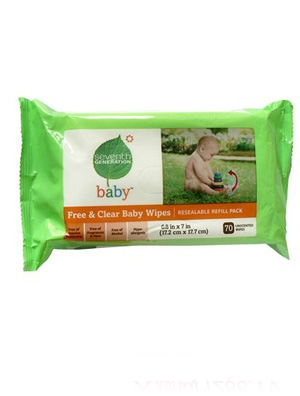 七世代無(wú)氟嬰兒潔膚濕巾