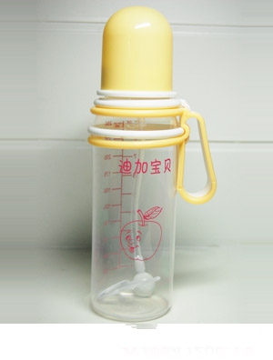 迪加寶貝淺黃色奶瓶