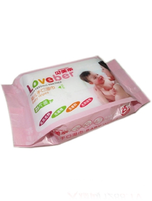 貝美親帶蓋嬰兒濕巾80片