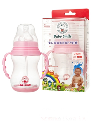 Baby Smile���ڏ������Ԅ�PP��ƿ240ml���{��
