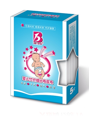 比優(yōu)嬰兒竹纖維紗布尿布