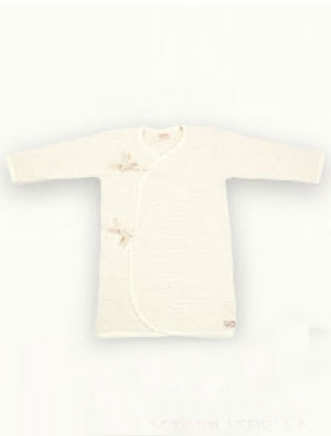 momo elephant新生兒彩棉連體哈衣墨綠素色