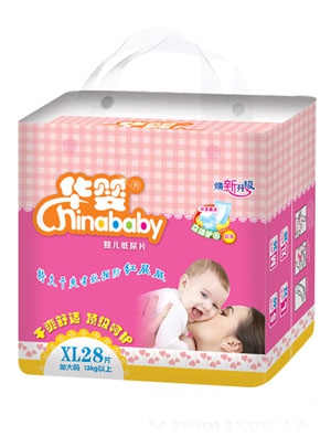 華嬰仿布干爽嬰兒紙尿片L36片