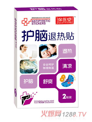 保醫(yī)堂護腦退熱貼2片裝