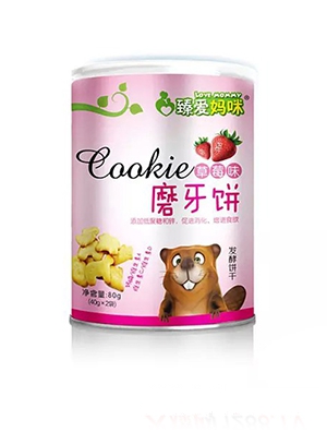 臻愛媽咪草莓味磨牙餅