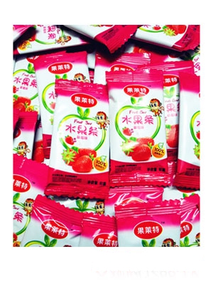 果萊特散裝紅棗味水果條