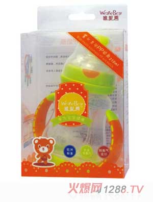 唯昵熊寬口自動300ml奶瓶