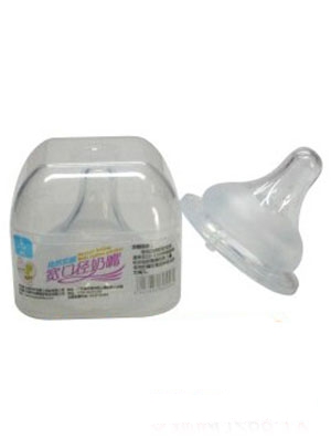 愛吖吖寬口母乳實感防脹氣單個奶嘴(磨砂)