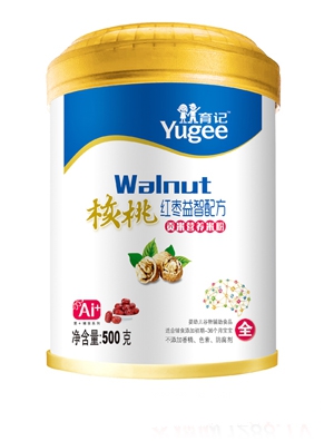 育記核桃蓮子益智貢米營養(yǎng)米粉盒裝