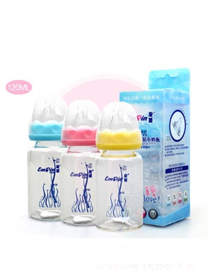 皇嬰標口晶鉆玻璃小奶瓶120ML