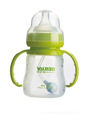 優(yōu)樂寶兩用寬口徑徑硅膠有柄自動(dòng)奶瓶240ML