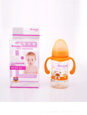 尚嬰兒PPSU自動寬口奶瓶210ML綠色