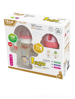 淘氣寶貝企鵝型PPSU奶瓶