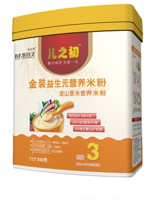 貝比智金裝淮山薏米益生元營養(yǎng)米粉3段