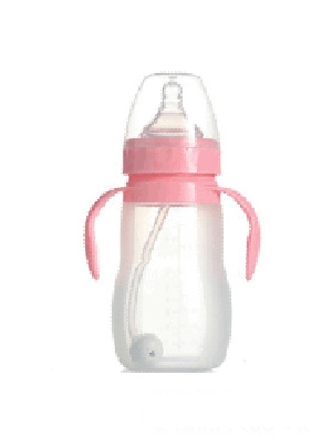 優(yōu)米寬口硅膠奶瓶240ml