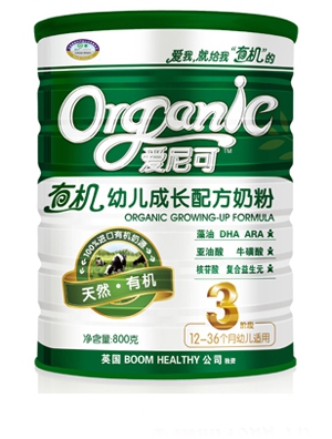 愛尼可有機幼兒成長配方奶粉