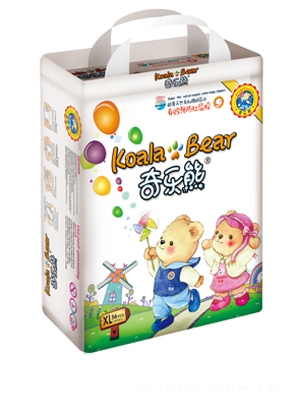 奇樂熊超薄有機(jī)棉42片小碼尿片