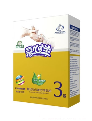 愛心羊智優(yōu)較大嬰兒配方羊乳粉2段400g