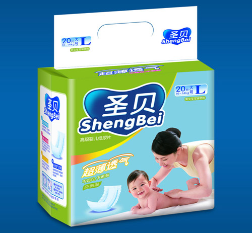 圣貝超薄透氣紙尿片L號