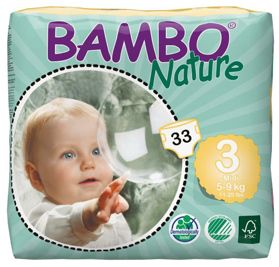 BAMBO Nature嬰兒紙尿褲S碼33片
