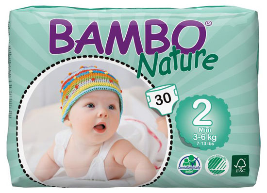 BAMBO Nature嬰兒紙尿褲XS碼30片
