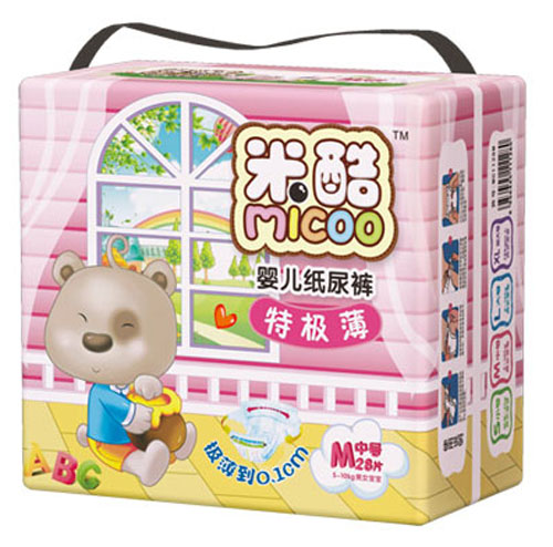 米酷特極薄嬰兒紙尿褲(中號)