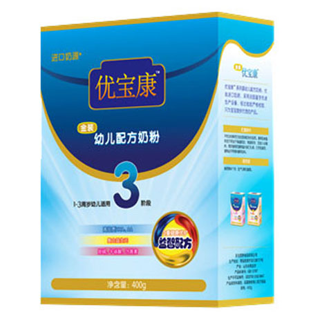 優(yōu)寶康幼兒配方奶粉盒裝3段400g