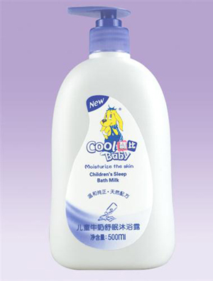 酷比嬰兒童牛奶舒眠沐浴露