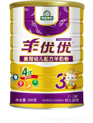 羊優(yōu)優(yōu)皇冠幼兒配方羊奶粉500g