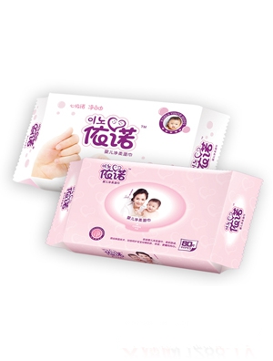 依諾嬰兒凈柔濕巾80片