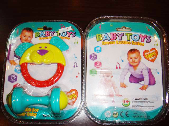 鼠寶貝和迷你杠鈴搖鈴兩件組