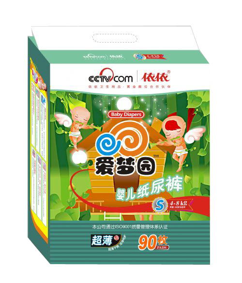 愛(ài)夢(mèng)園超薄型嬰兒紙尿褲S號(hào)