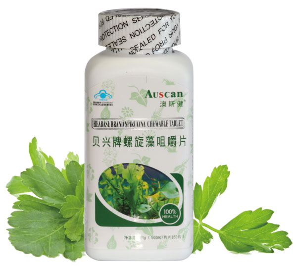 澳斯健貝興牌螺旋藻咀嚼片
