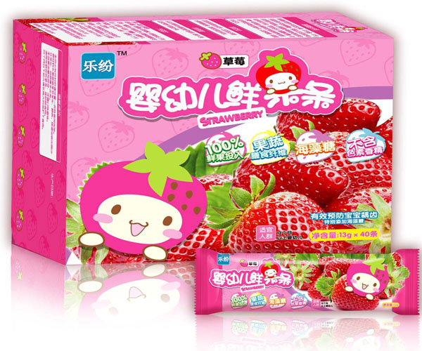 樂紛嬰幼兒鮮果條草莓味