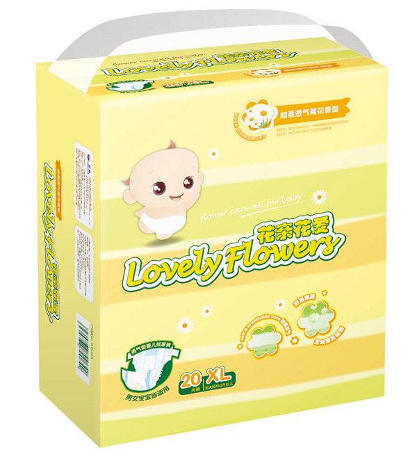 Aptamil花親花愛(ài)超級(jí)透氣菊花紙尿褲XL20