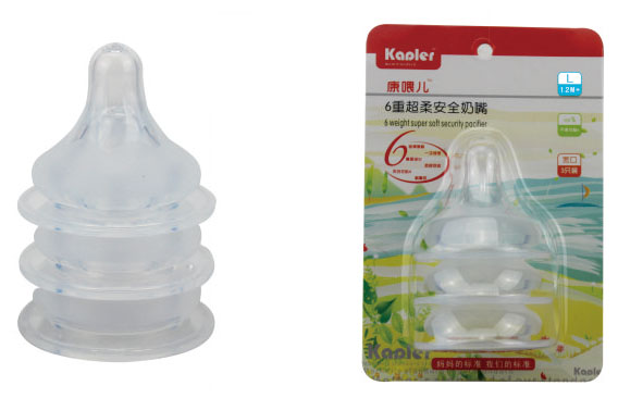 康喂兒超柔安全奶嘴3個(gè)裝L碼(寬口)