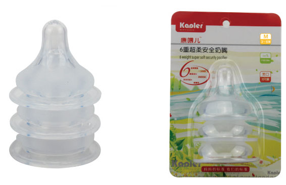 康喂兒超柔安全奶嘴3個(gè)裝M碼(寬口)