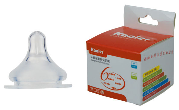 康喂兒超柔安全奶嘴1個裝+碼(寬口)