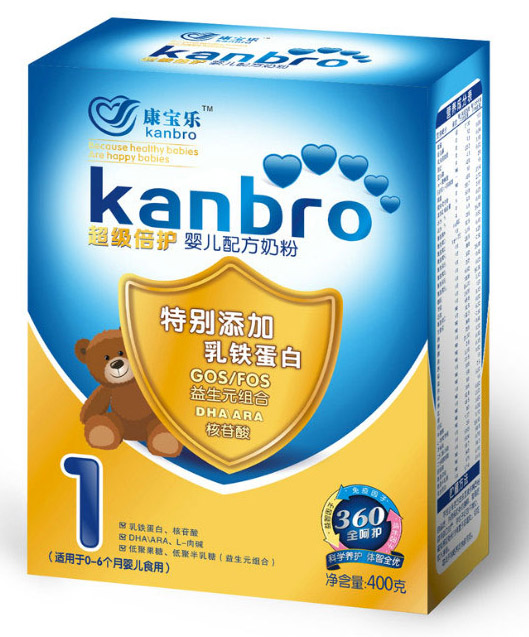 康寶樂超級陪護(hù)嬰兒奶粉400g