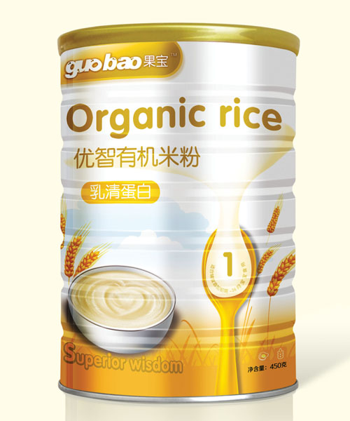 果寶乳清蛋白優(yōu)智有機米粉