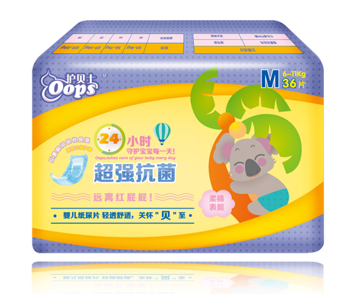 護貝士嬰兒紙尿片M碼36片