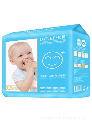 比悅超級(jí)薄紙尿褲XL碼20片