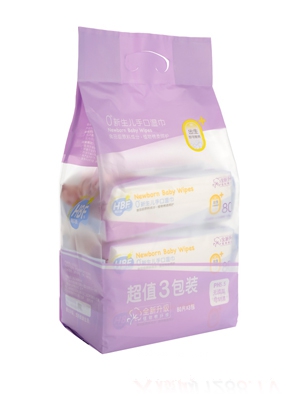 呵貝膚0+新生兒手口濕巾(80片3連包)