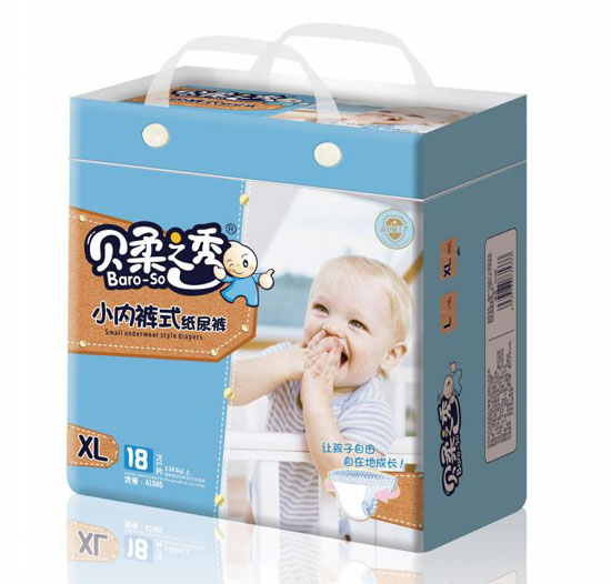 貝柔之秀小內(nèi)褲式嬰兒紙尿褲XL碼