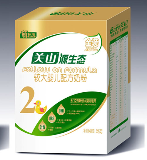 源生態(tài)金裝較大嬰兒配方奶粉盒裝400g