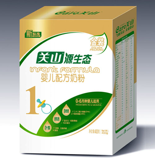 源生態(tài)金裝嬰兒配方奶粉盒裝400g